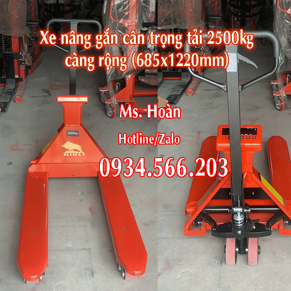 Xe Nâng Tay Niuli Gắn Cân